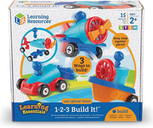 **Learning Resources 1 - 2 - 3 Build It! Car - Plane - Boat - ABC School Supplies