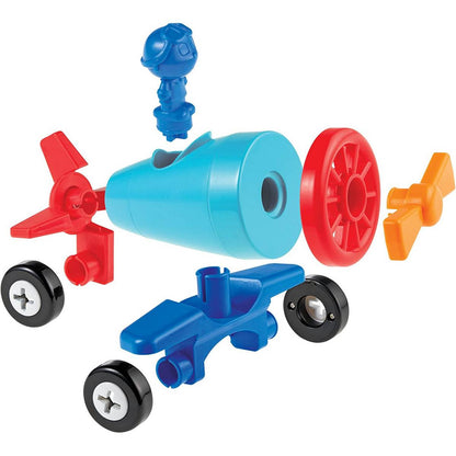 **Learning Resources 1 - 2 - 3 Build It! Car - Plane - Boat - ABC School Supplies