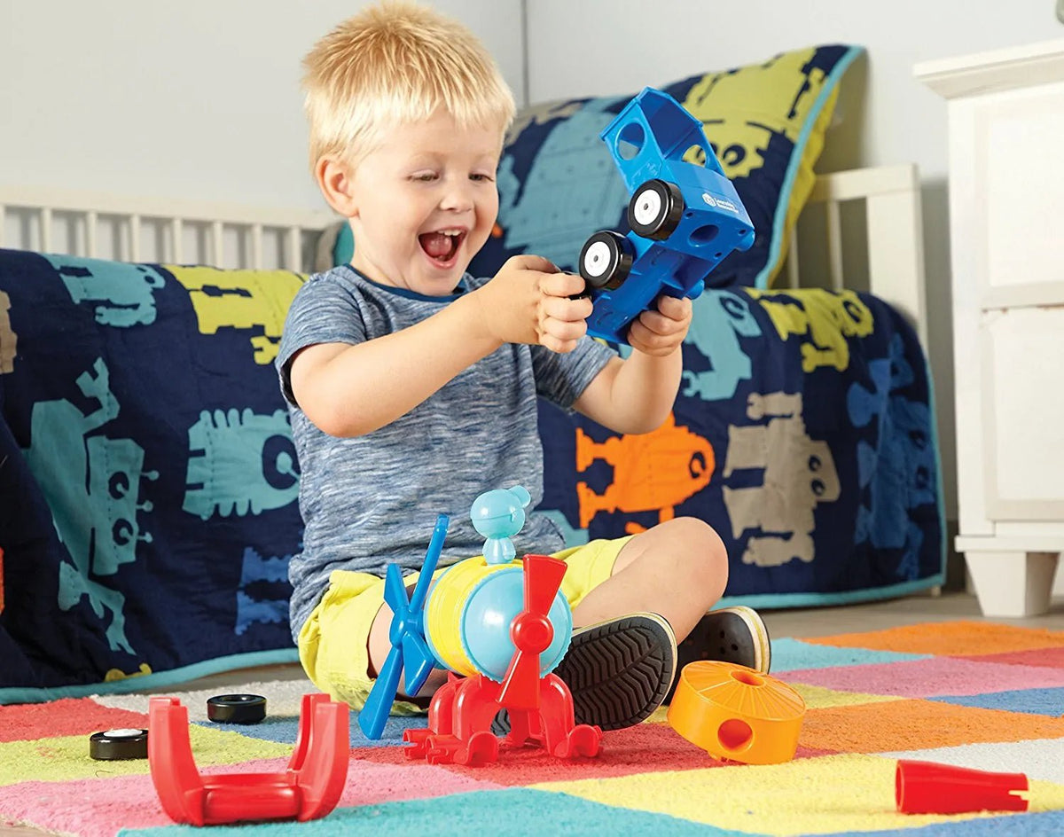 Learning Resources 1-2-3 Build It! Rocket-Train-Helicopter - ABC School Supplies