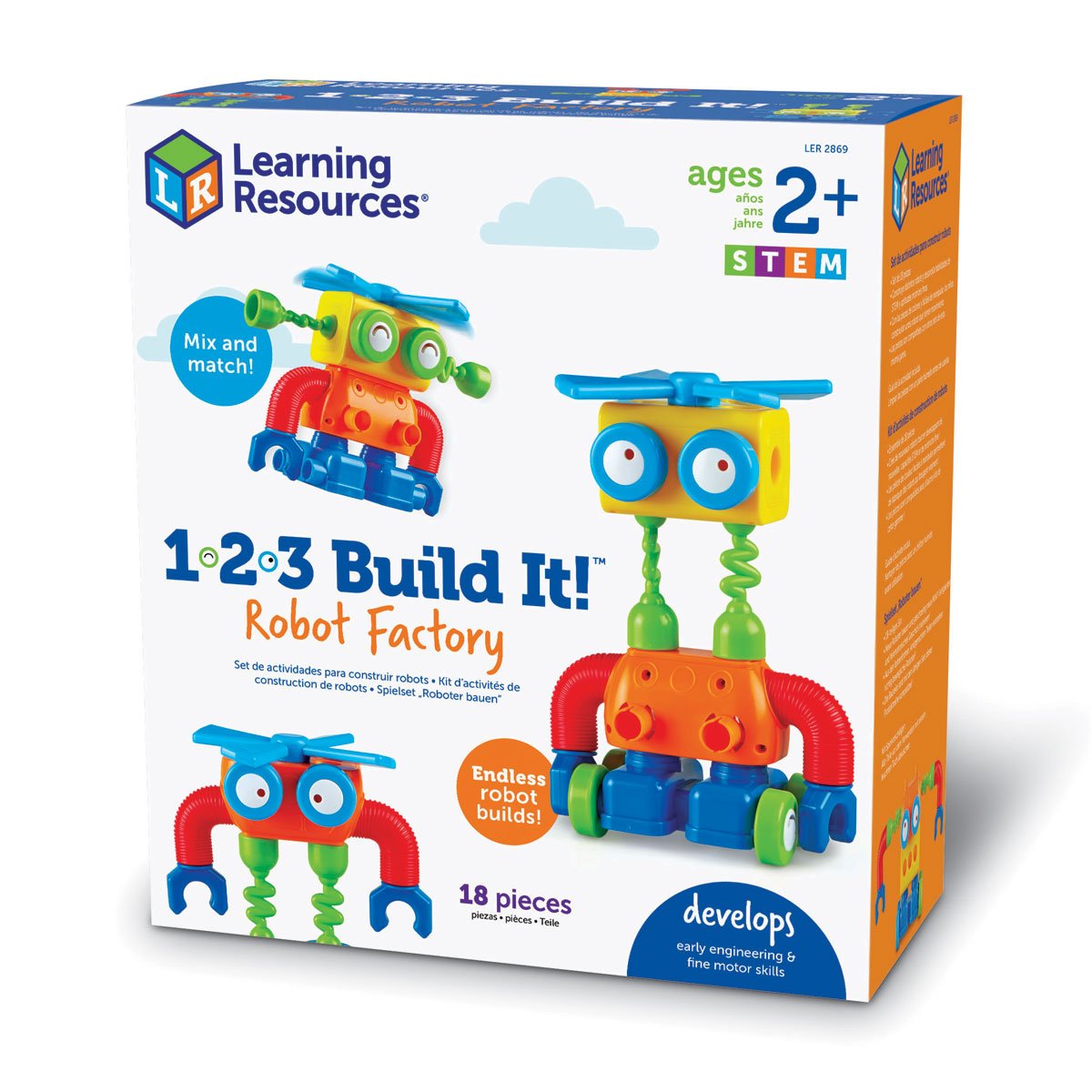 Learning Resources 123 Build It!™ Robot Factory - ABC School Supplies