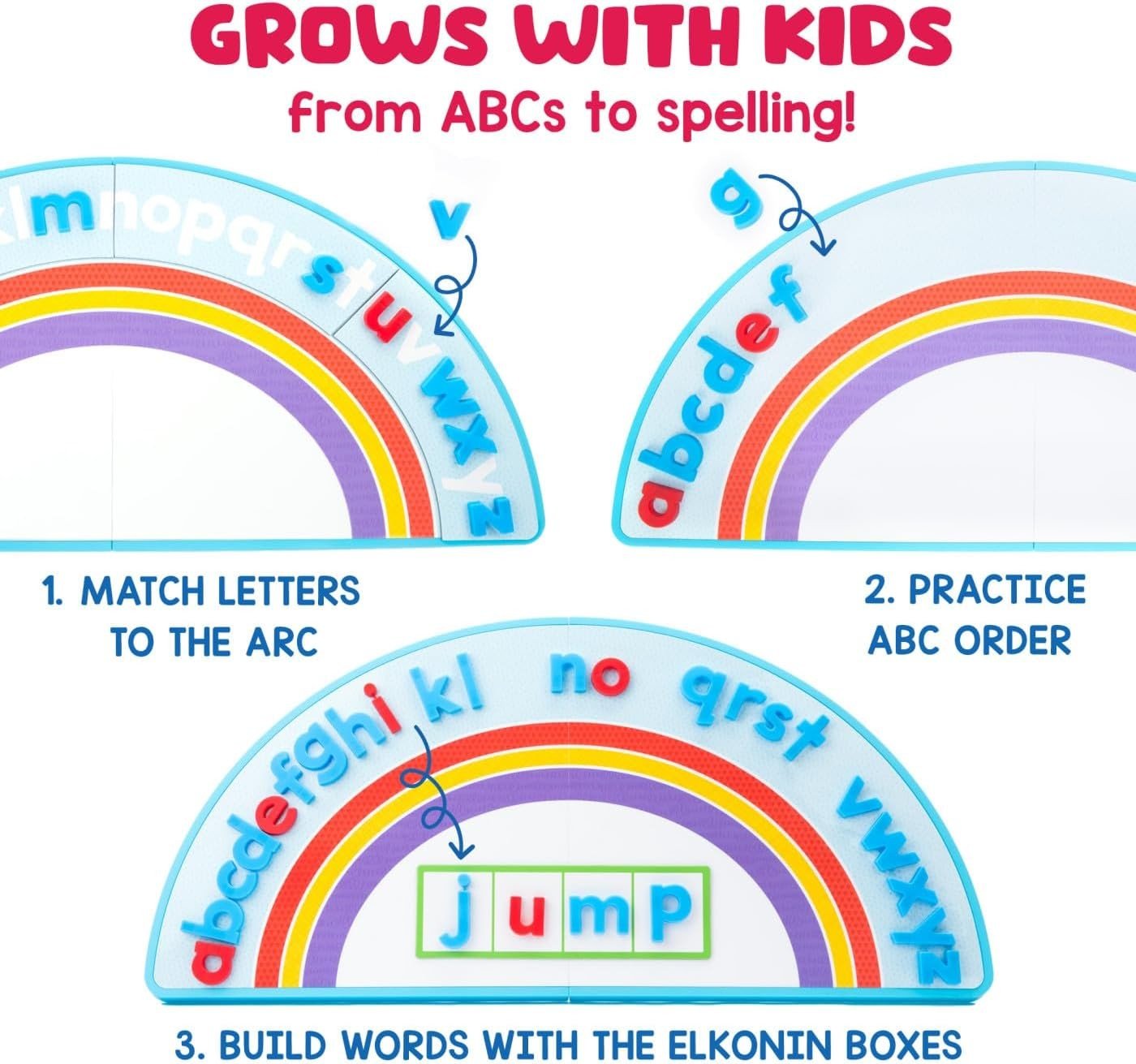 Learning Resources ABC Arc Mat: AlphaMagnets Set - ABC School Supplies