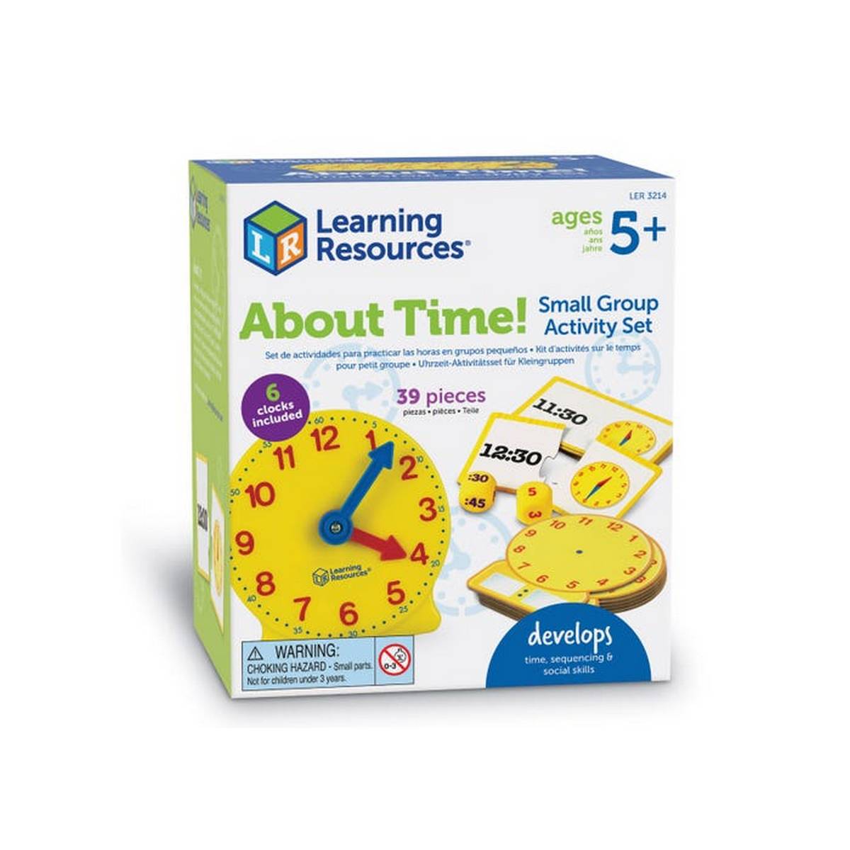 Learning Resources About Time! Small Group Activity Set - ABC School Supplies