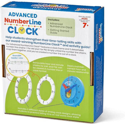 Learning Resources Advanced Numberline Clock™ - ABC School Supplies