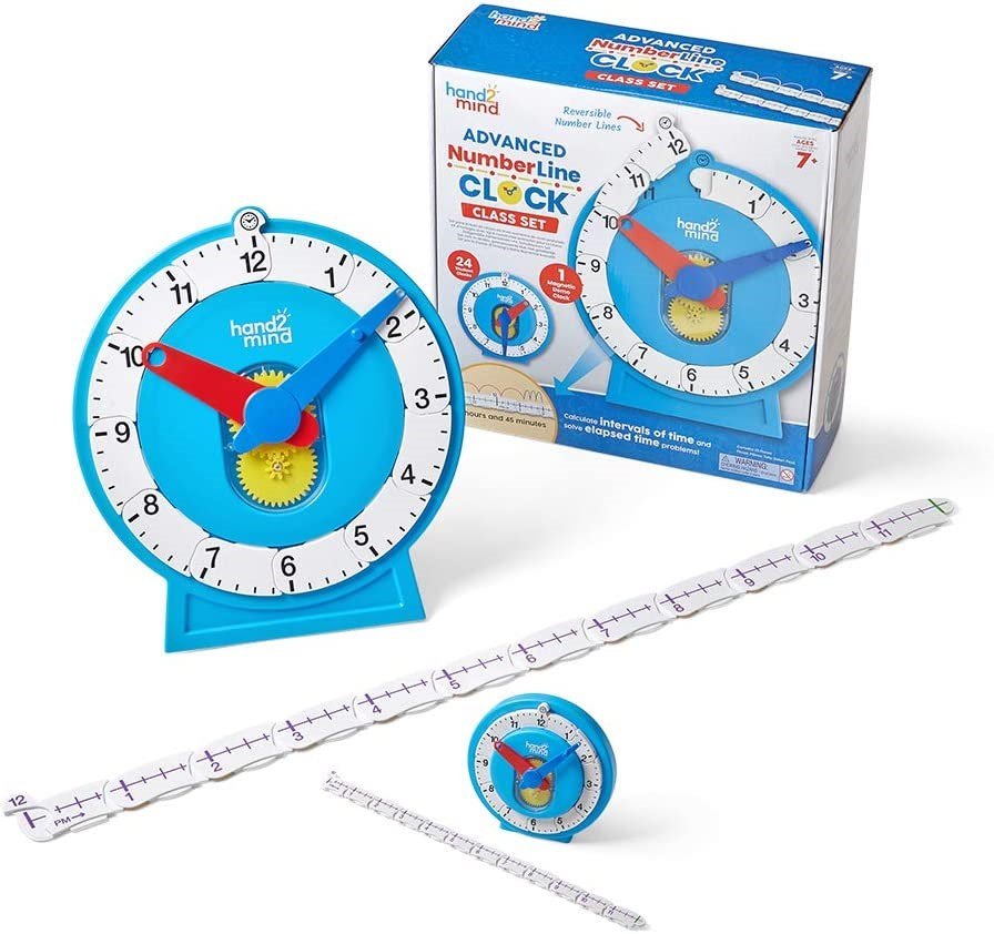 Learning Resources Advanced Numberline Clock™ Class Set - ABC School Supplies
