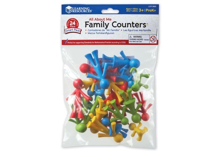 Learning Resources All About Me Family Counters™ Smart Pack (Set Of 24) - ABC School Supplies
