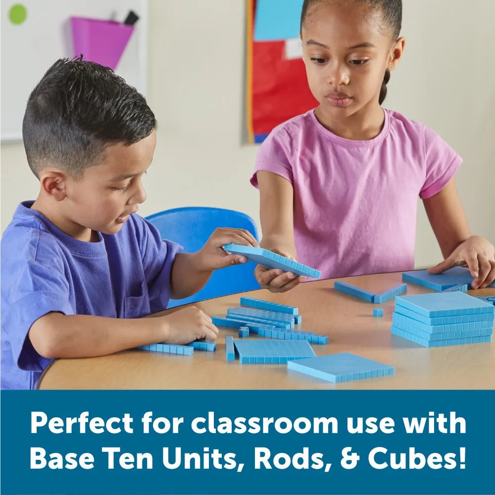Learning Resources Base Ten Flats Plastic (Set Of 10) - ABC School Supplies