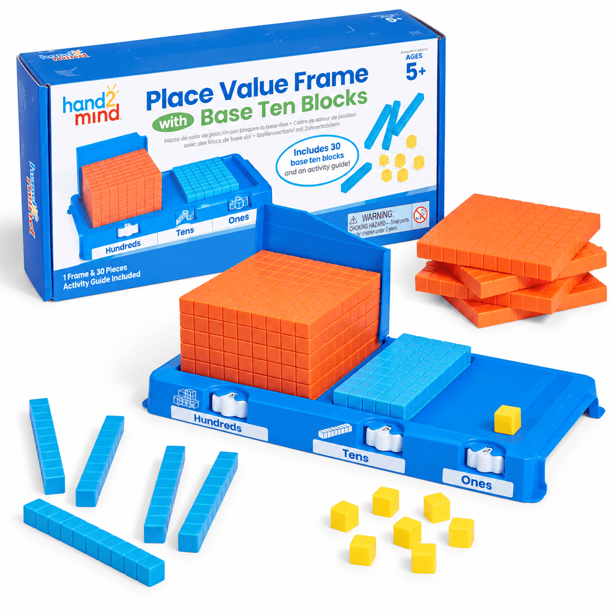 Learning Resources Base Ten Place Value Frame With Blocks - ABC School Supplies