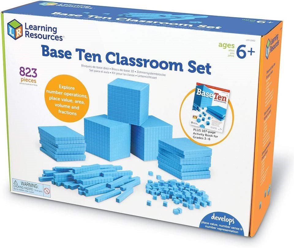 Learning Resources Base Ten Plastic Classroom Set - ABC School Supplies