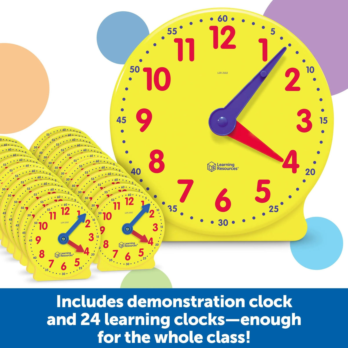 Learning Resources Big Time® Classroom Clock Kit - ABC School Supplies