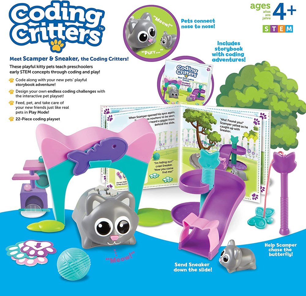 Learning Resources Coding Critters® Scamper & Sneaker - ABC School Supplies
