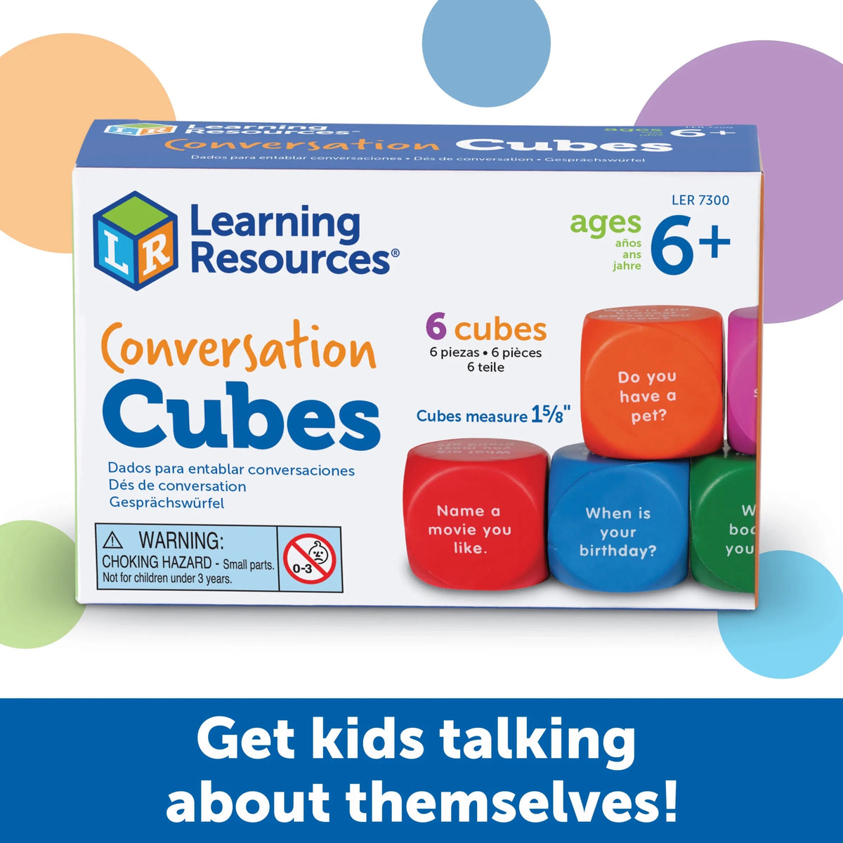 Learning Resources Conversation Cubes - ABC School Supplies