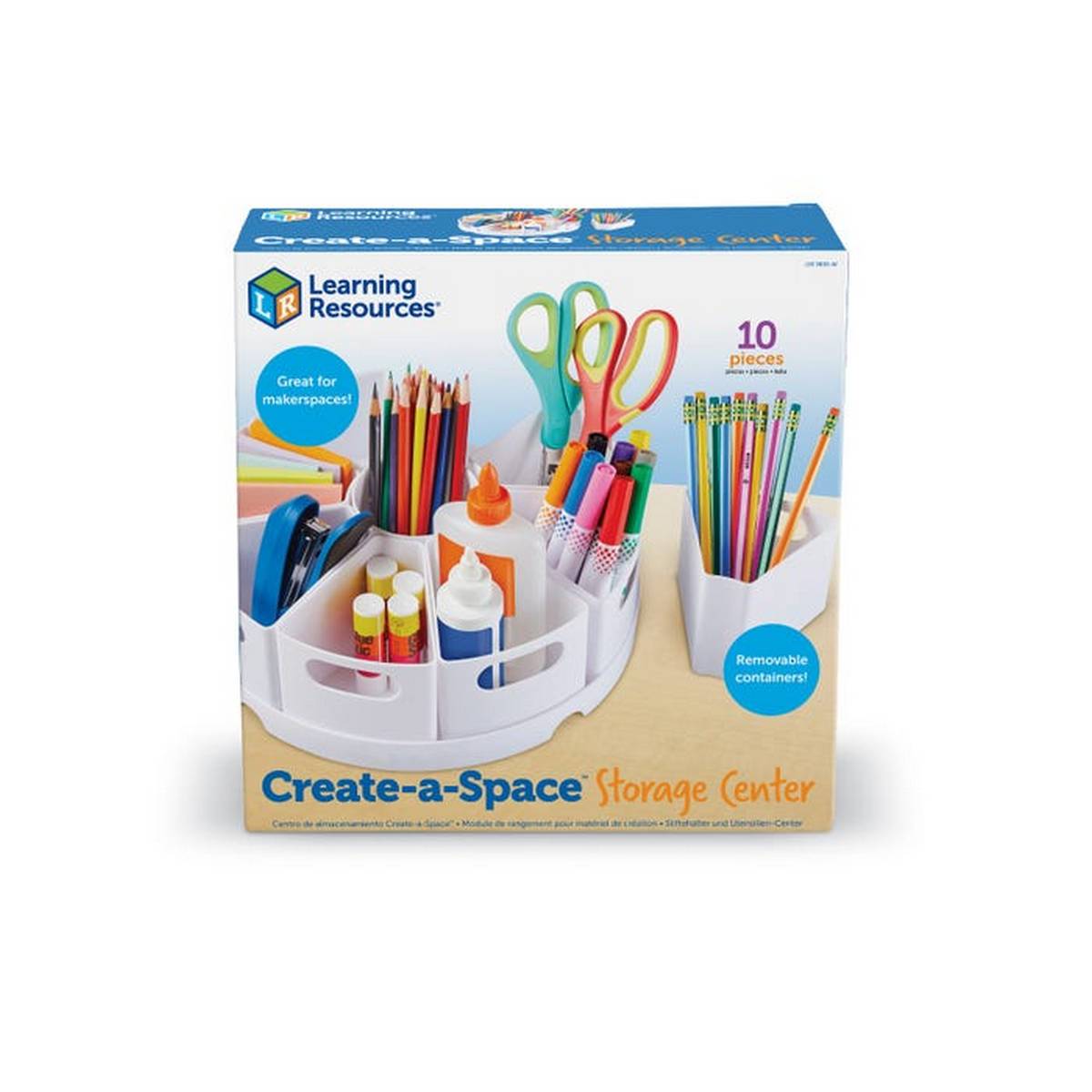Learning Resources Create A Space Storage Centre (White) - ABC School Supplies