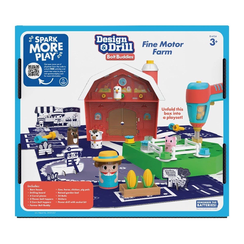 Learning Resources Design & Drill® Bolt Buddies® Barn - ABC School Supplies