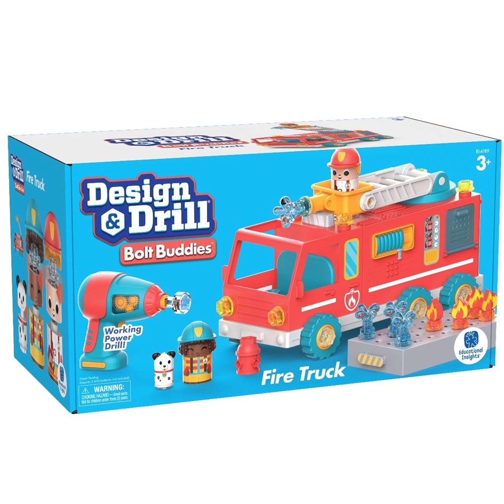 Learning Resources Design & Drill® Bolt Buddies® Fire Truck - ABC School Supplies
