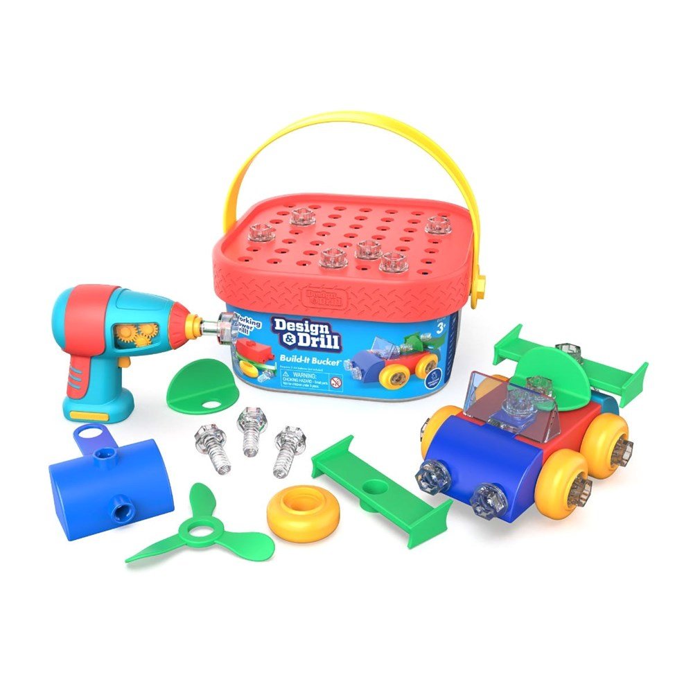 Learning Resources Design & Drill® Buildit Bucket™ - ABC School Supplies