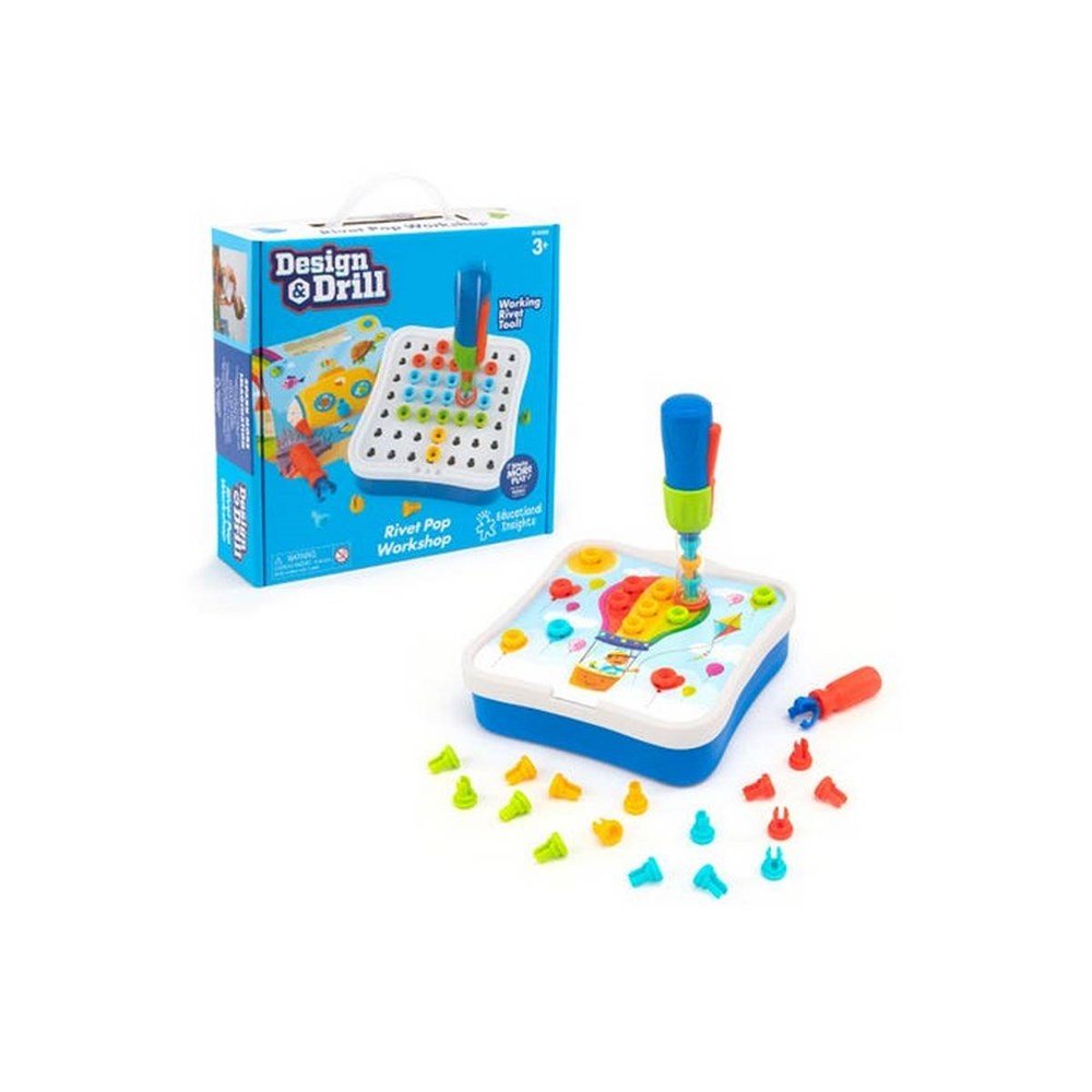 Learning Resources Design & Drill® Rivet Pop Workshop - ABC School Supplies