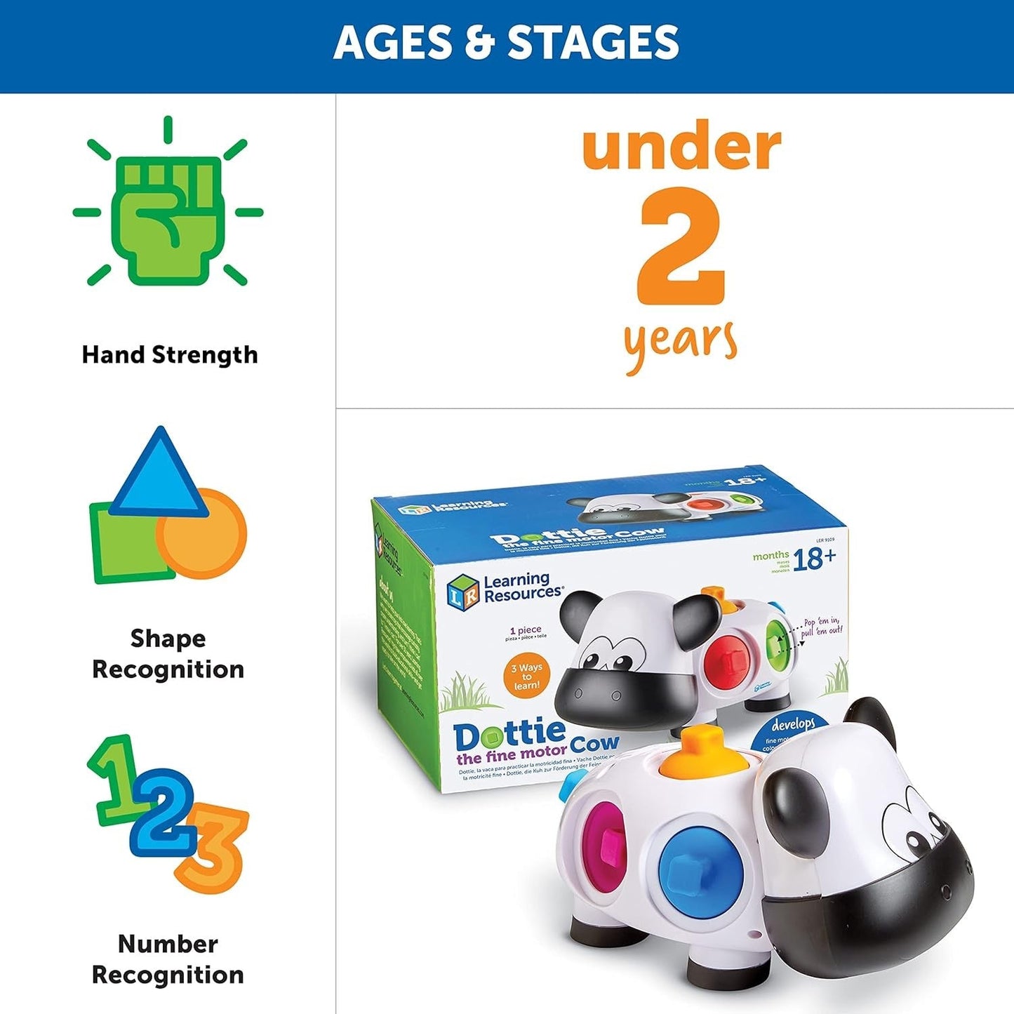 Learning Resources Dottie The Fine Motor Cow - ABC School Supplies