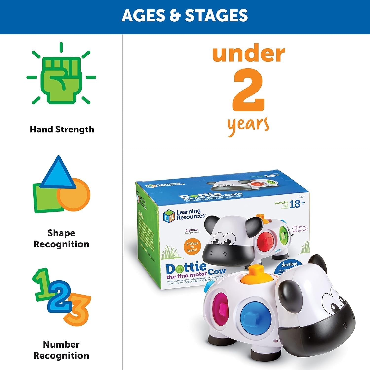 Learning Resources Dottie The Fine Motor Cow - ABC School Supplies