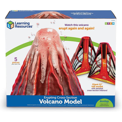 Learning Resources Erupting Crosssection Volcano Model - ABC School Supplies