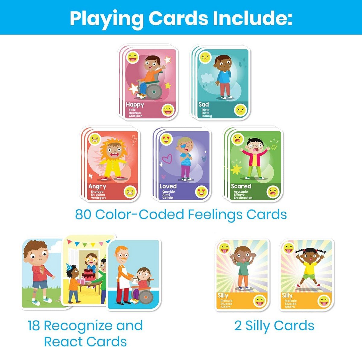 **Learning Resources Express Your Feelings Playing CardsÂ  - ABC School Supplies
