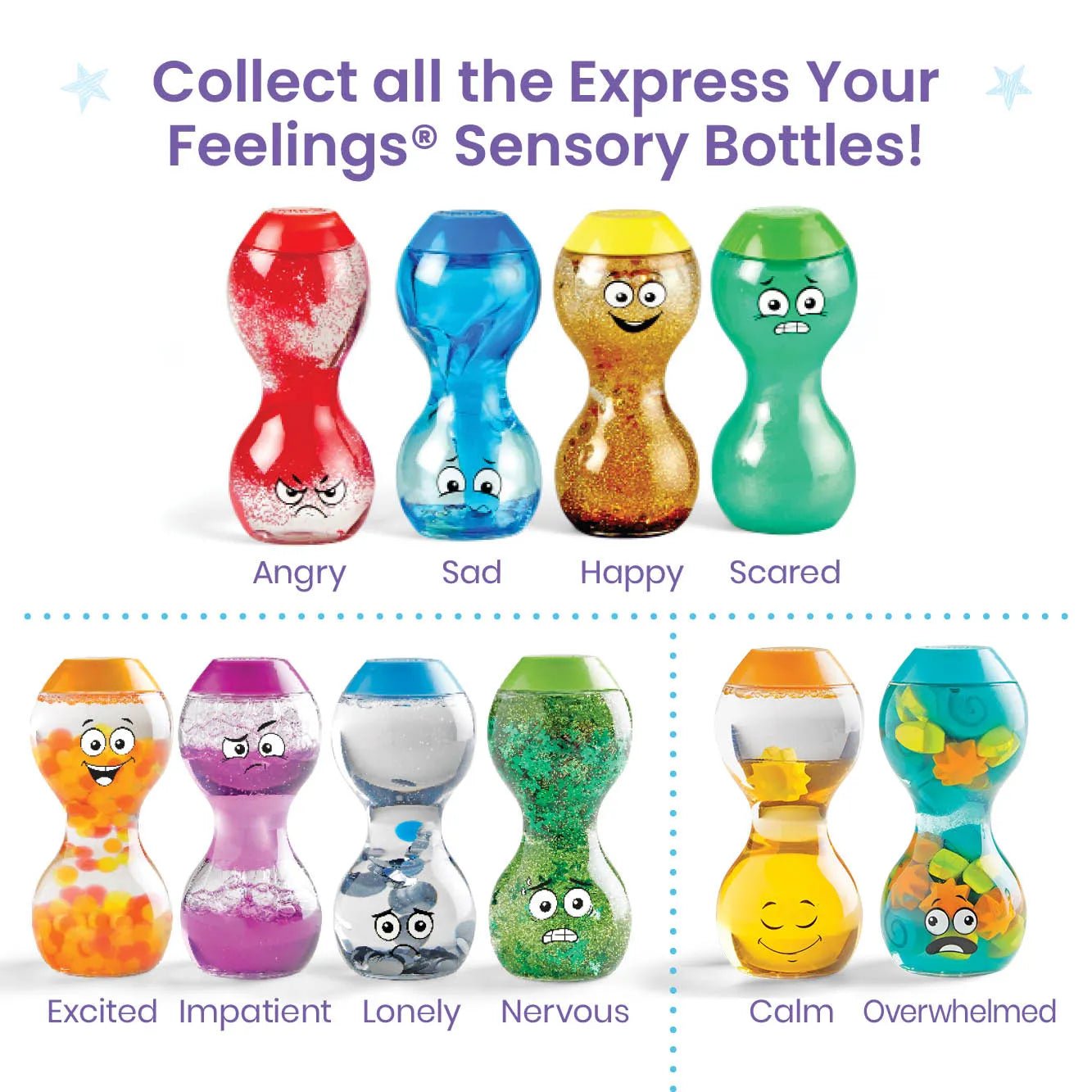 Learning Resources Express Your Feelings Sensory Bottles - ABC School Supplies