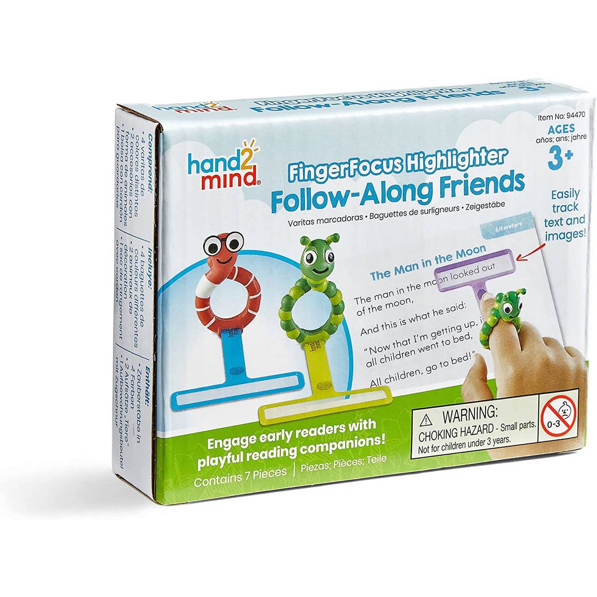**Learning Resources FingerfocusÂ® Highlighter Follow - Along Friends - ABC School Supplies