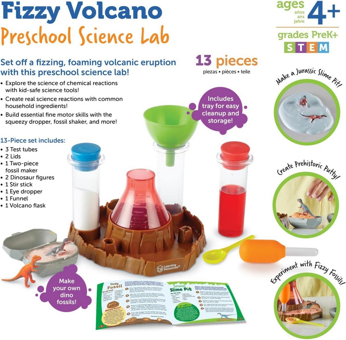 Learning Resources Fizzy Volcano Preschool Science Lab - ABC School Supplies