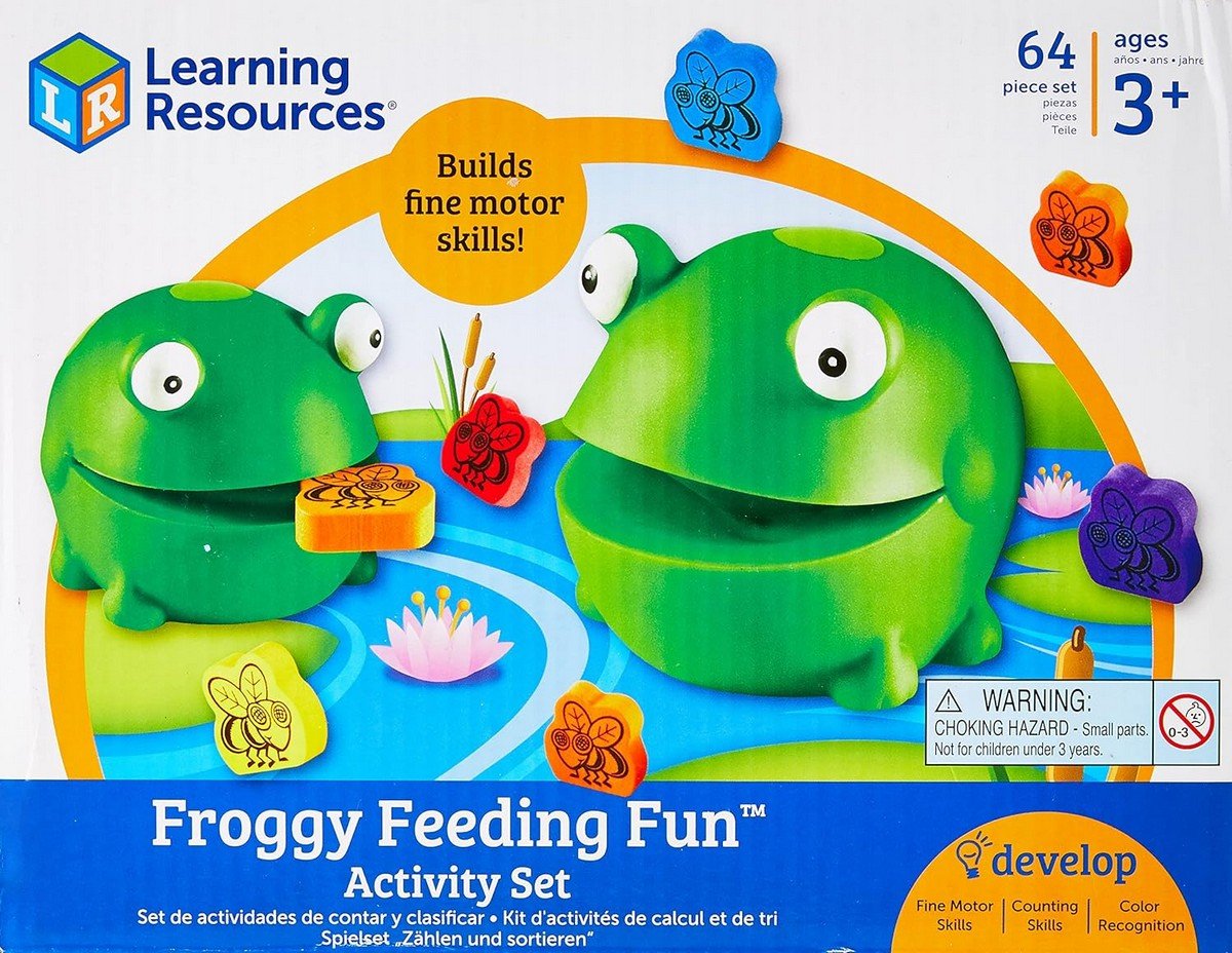 Learning Resources Froggy Feeding Fun™ Fine Motor Skills Game - ABC School Supplies