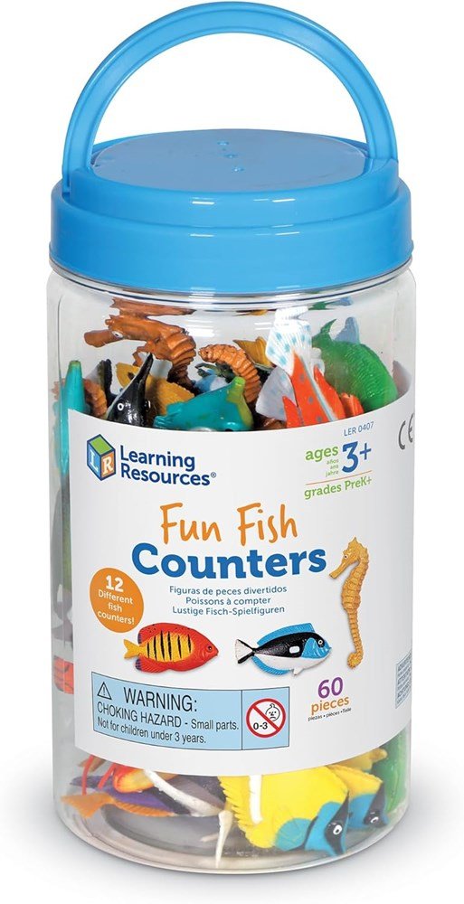 Learning Resources Fun Fish Counters (Set Of 60) - ABC School Supplies