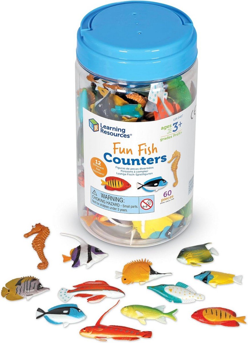 Learning Resources Fun Fish Counters (Set Of 60) - ABC School Supplies