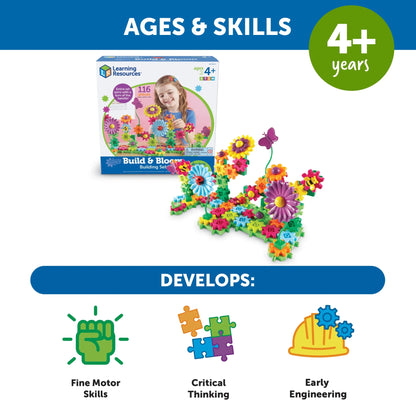 Learning Resources Gears! Gears! Gears!® Build & Bloom Building Set - ABC School Supplies