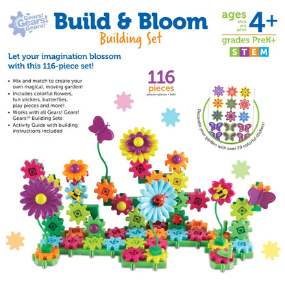 Learning Resources Gears! Gears! Gears!® Build & Bloom Building Set - ABC School Supplies