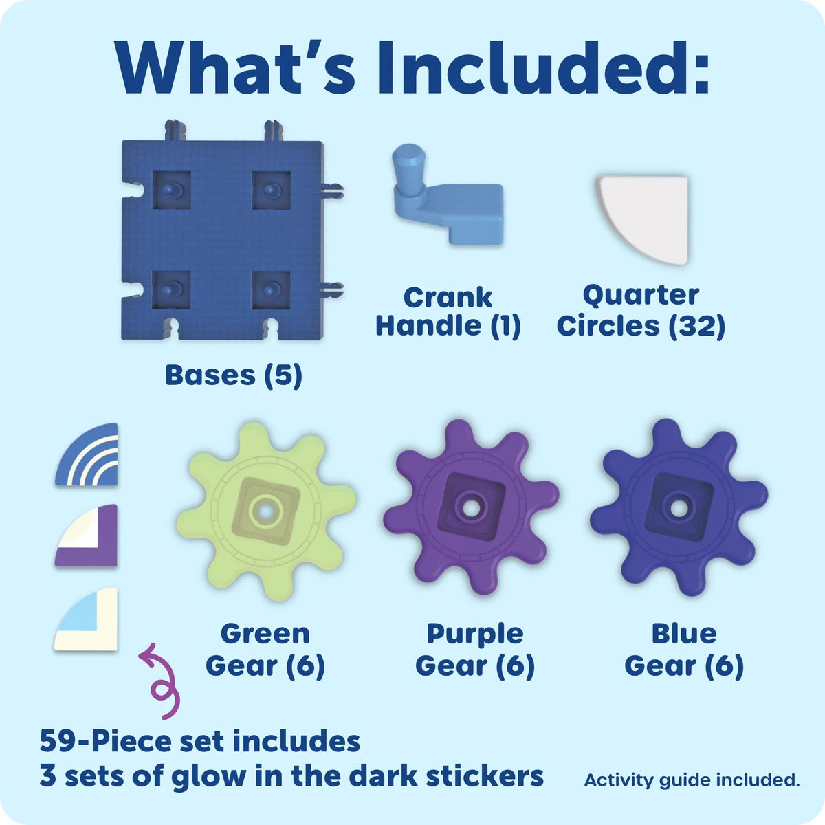 Learning Resources Gears! Gears! Gears!® Glowing PatternGears, STEM Construction - ABC School Supplies