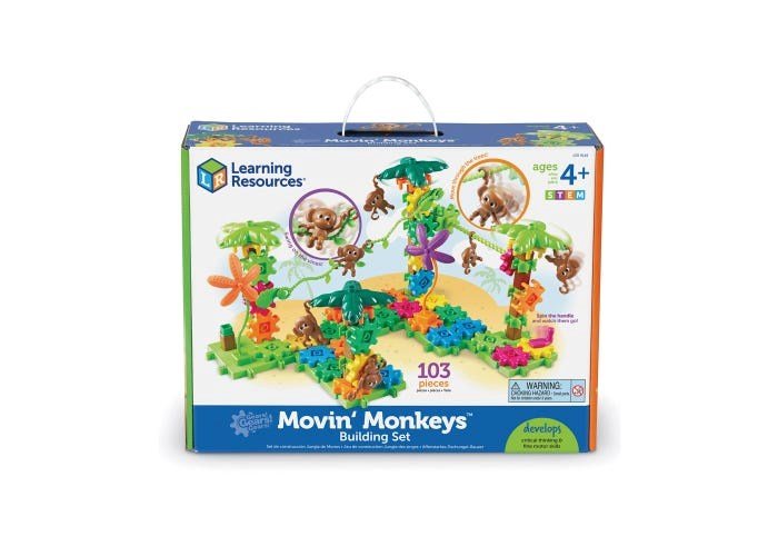 Learning Resources Gears! Gears! Gears!® Movin’ Monkeys® Building Set - ABC School Supplies