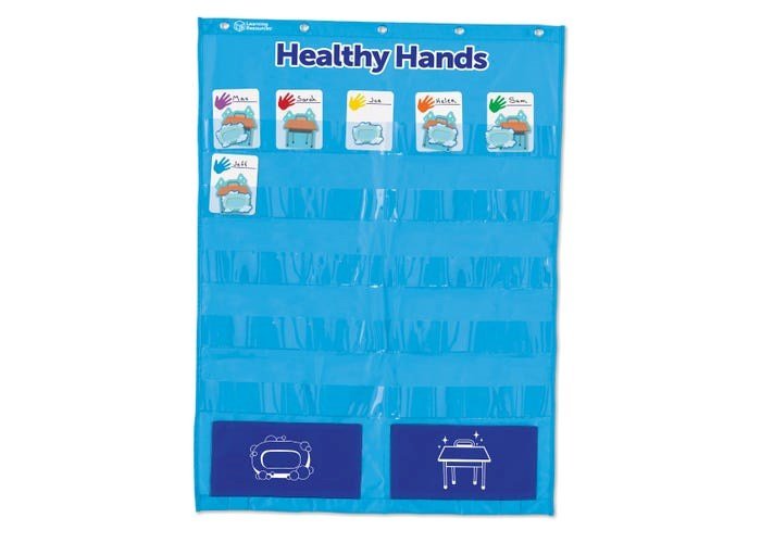 Learning Resources Healthy Hands Pocket Chart - ABC School Supplies