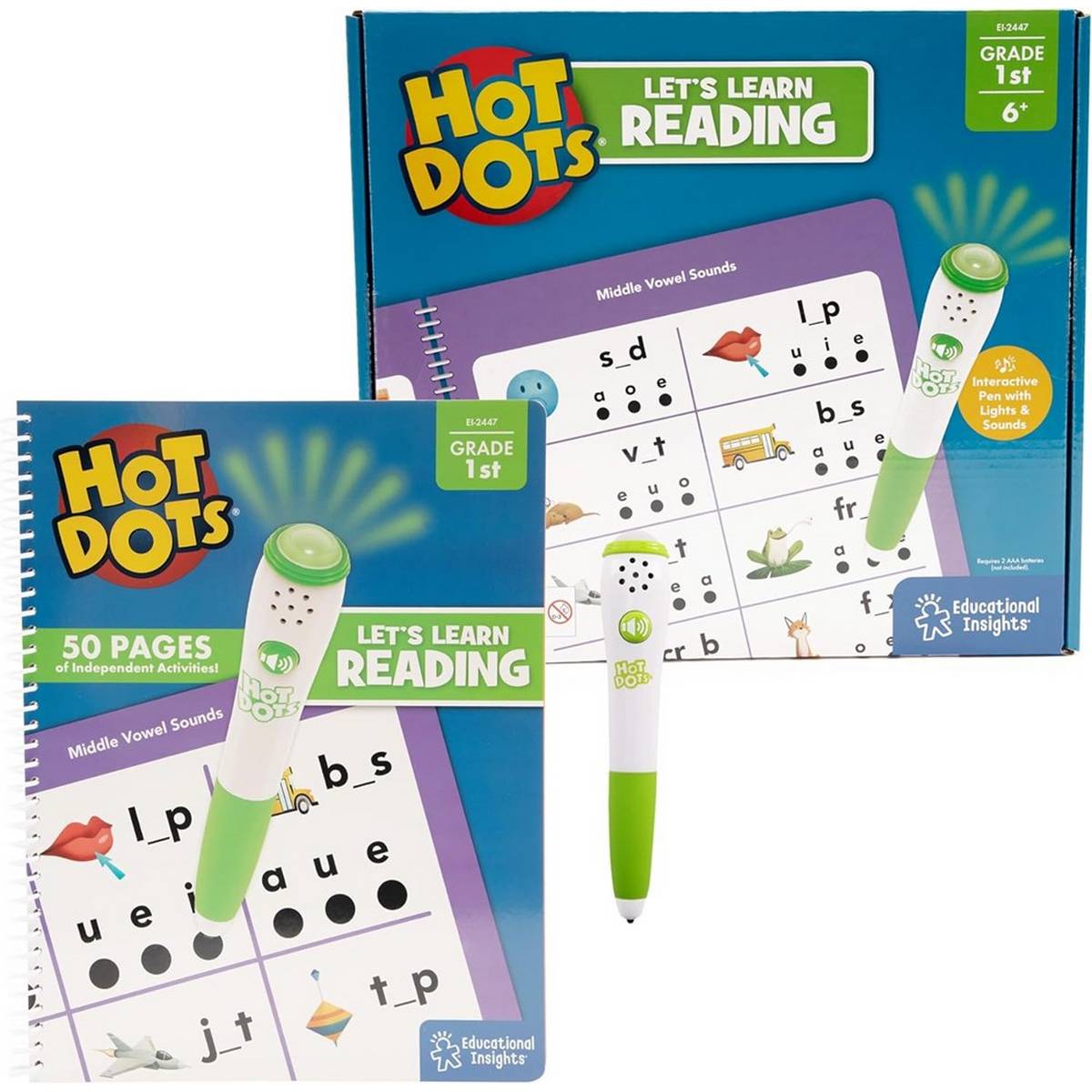 Learning Resources Hot Dots Let's Learn Reading 1St Grade - ABC School Supplies