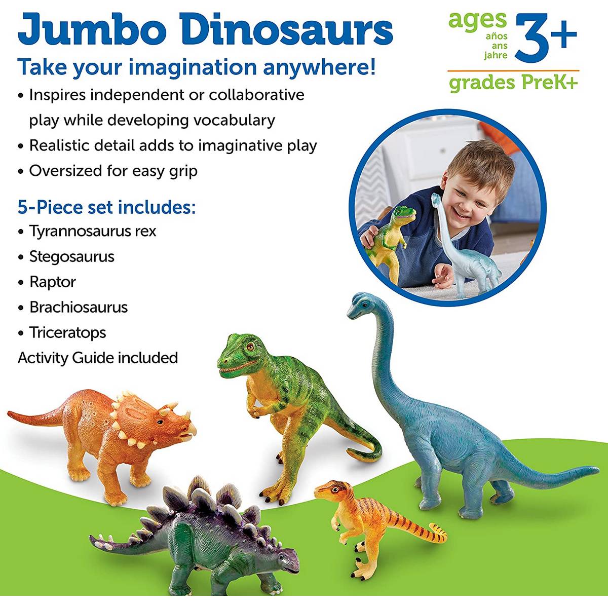 Learning Resources Jumbo Dinosaurs Set 1 - ABC School Supplies