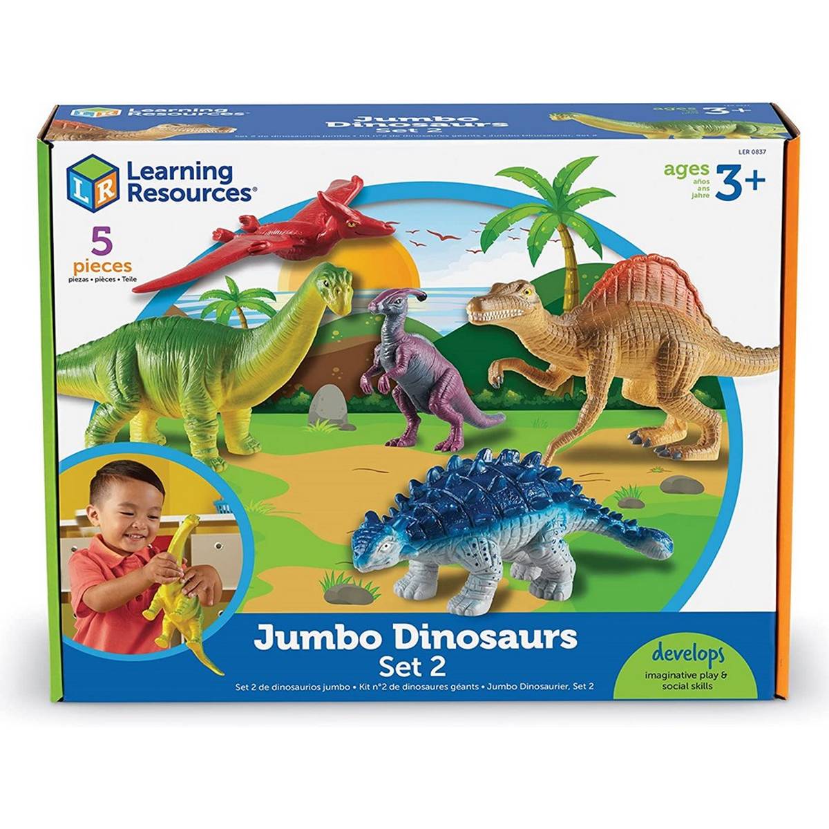 Learning Resources Jumbo Dinosaurs Set 2 - ABC School Supplies