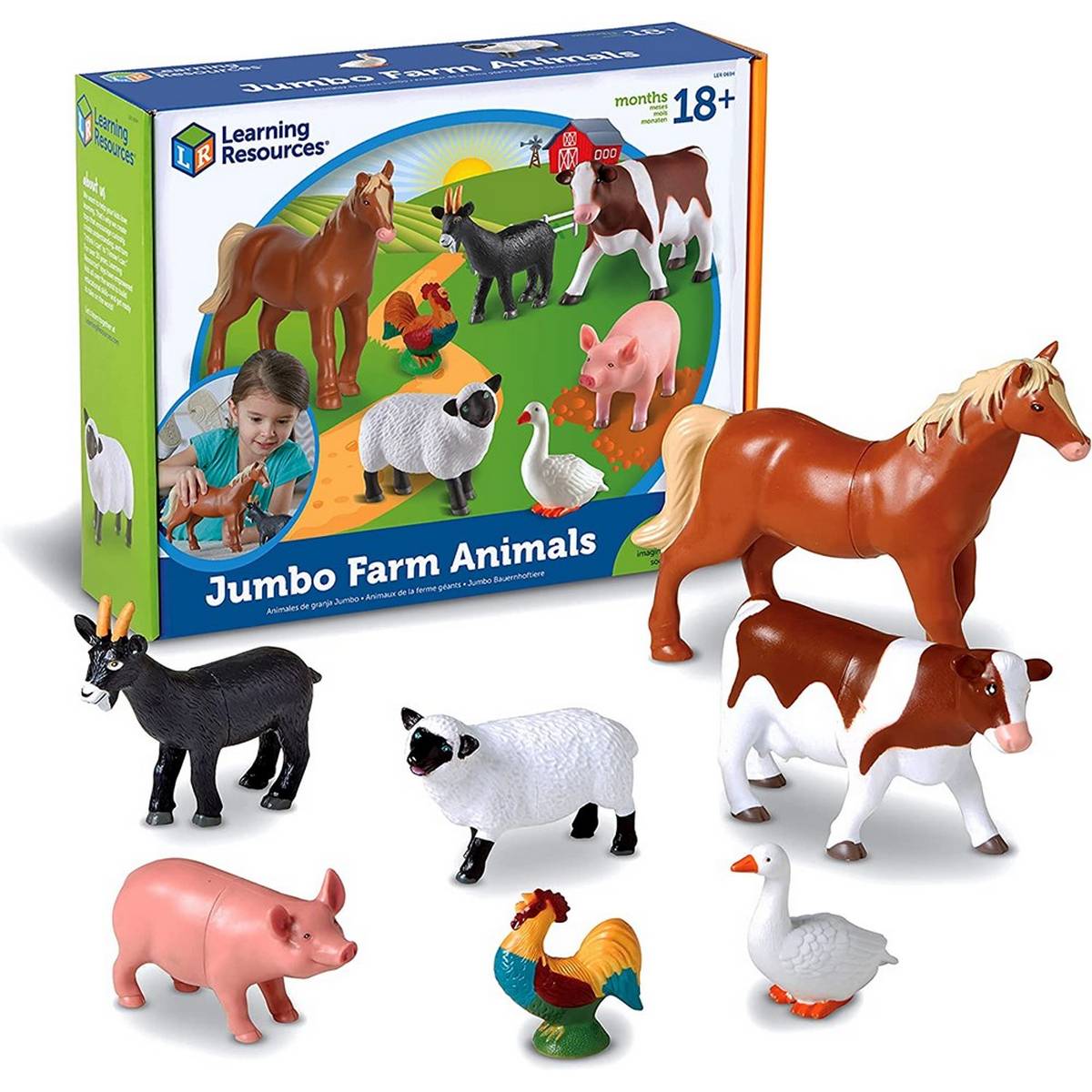 Learning Resources Jumbo Farm Animals - ABC School Supplies