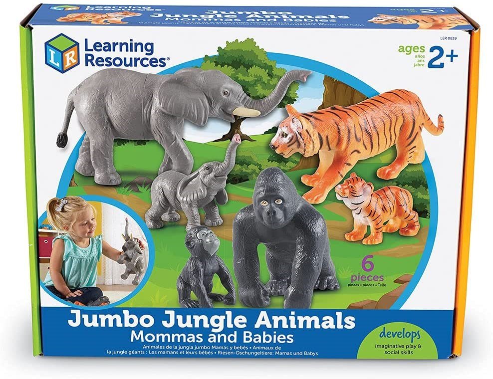 Learning Resources Jumbo Jungle Animals Mommas And Babies - ABC School Supplies