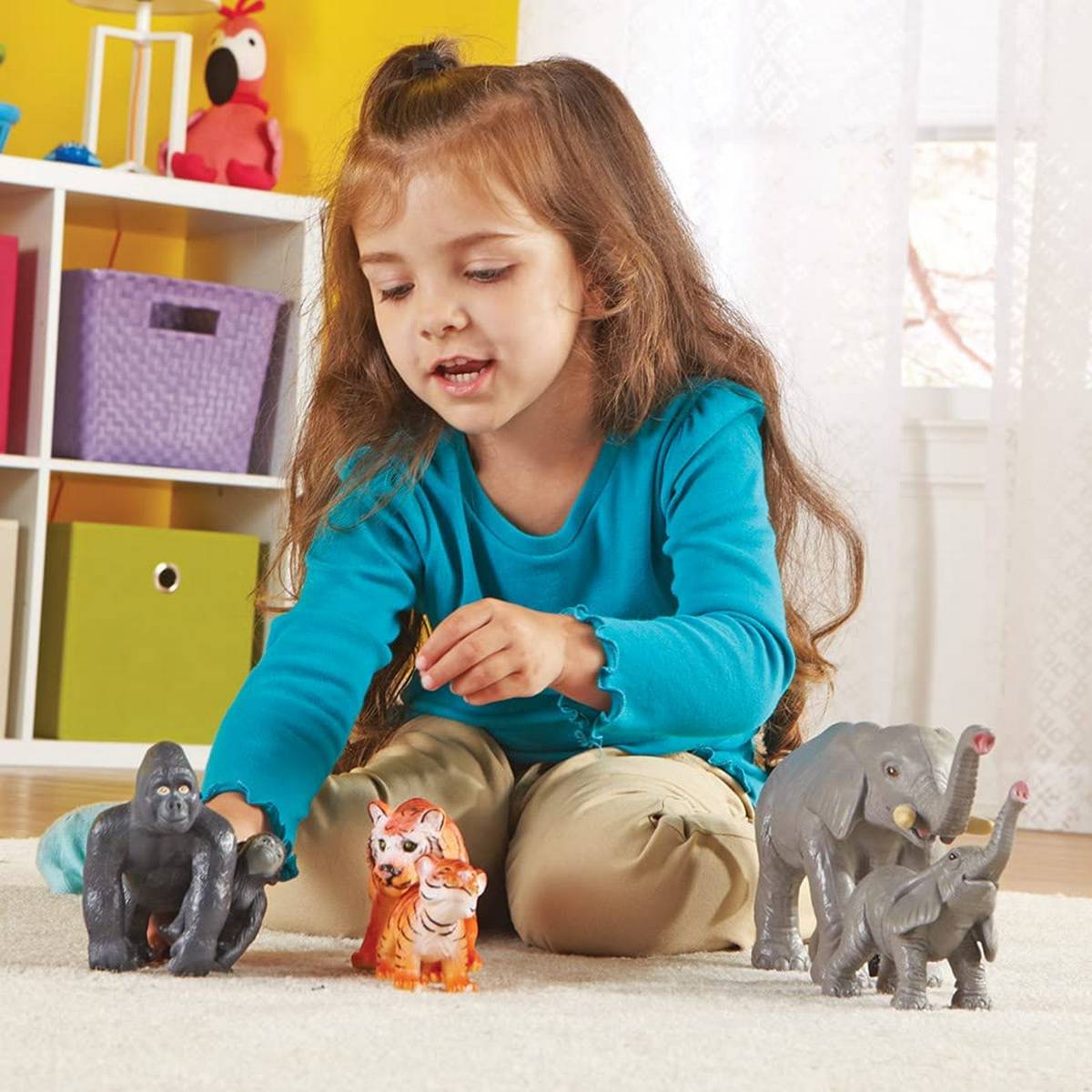 Learning Resources Jumbo Jungle Animals Mommas And Babies - ABC School Supplies