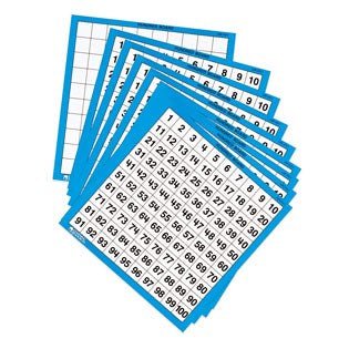 Learning Resources Laminated Hundreds Boards (Set Of 10) - ABC School Supplies