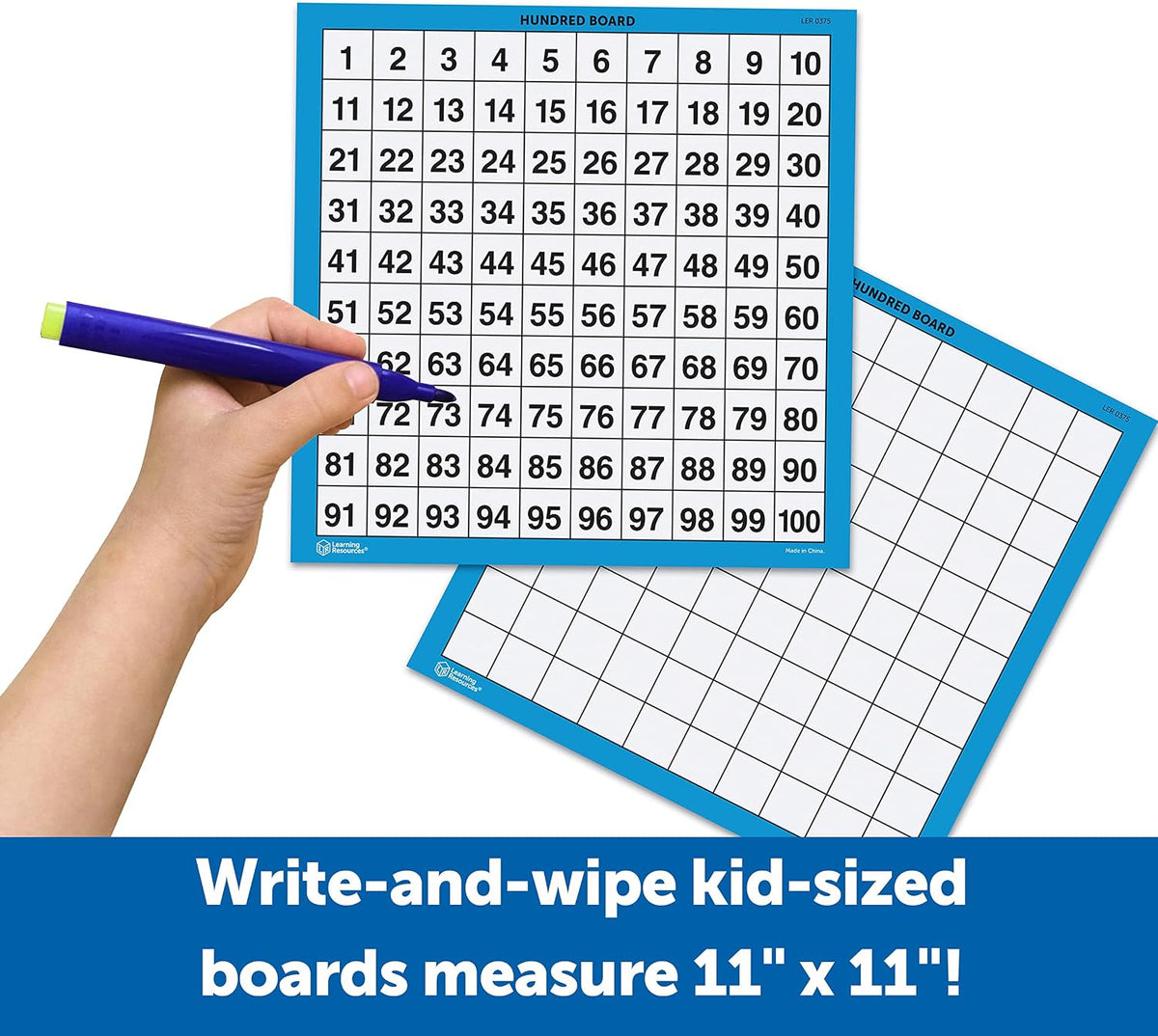Learning Resources Laminated Hundreds Boards (Set Of 10) - ABC School Supplies