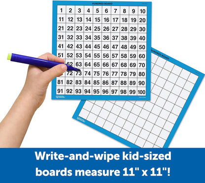 Learning Resources Laminated Hundreds Boards (Set Of 10) - ABC School Supplies