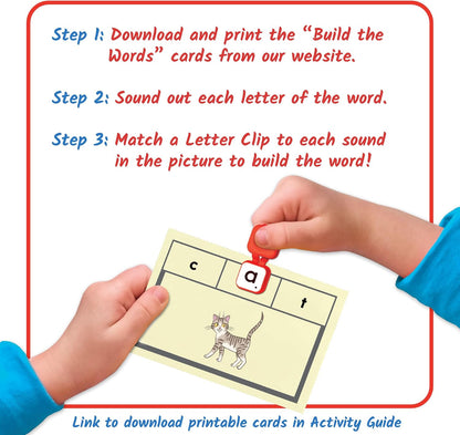 **Learning Resources Learn My Letters Fine Motor Clips - ABC School Supplies