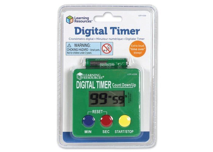 Learning Resources Learning Resources Digital Timer Count Down/Up - ABC School Supplies