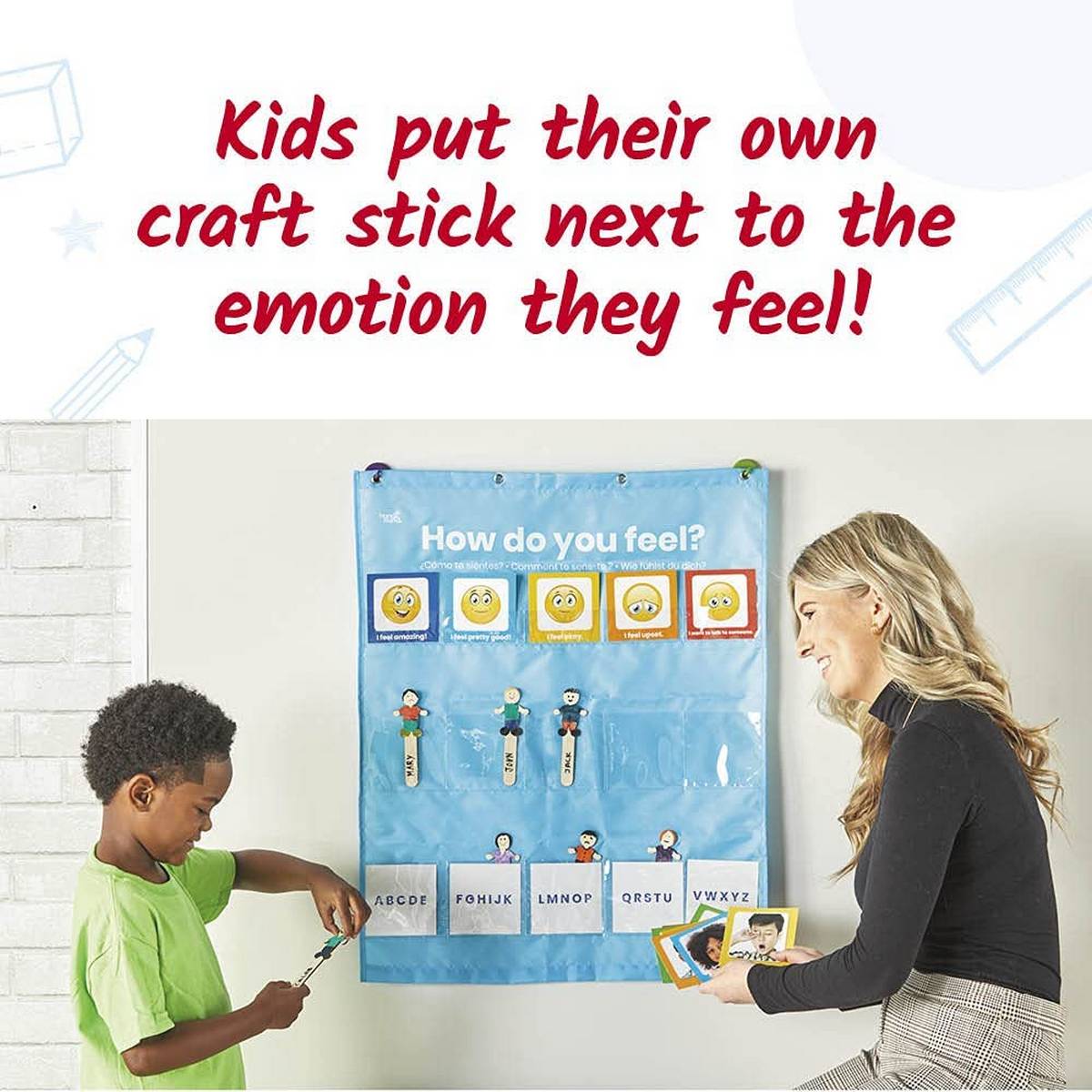 **Learning Resources Learning Resources Express Your Feelings Pocket Chart - ABC School Supplies