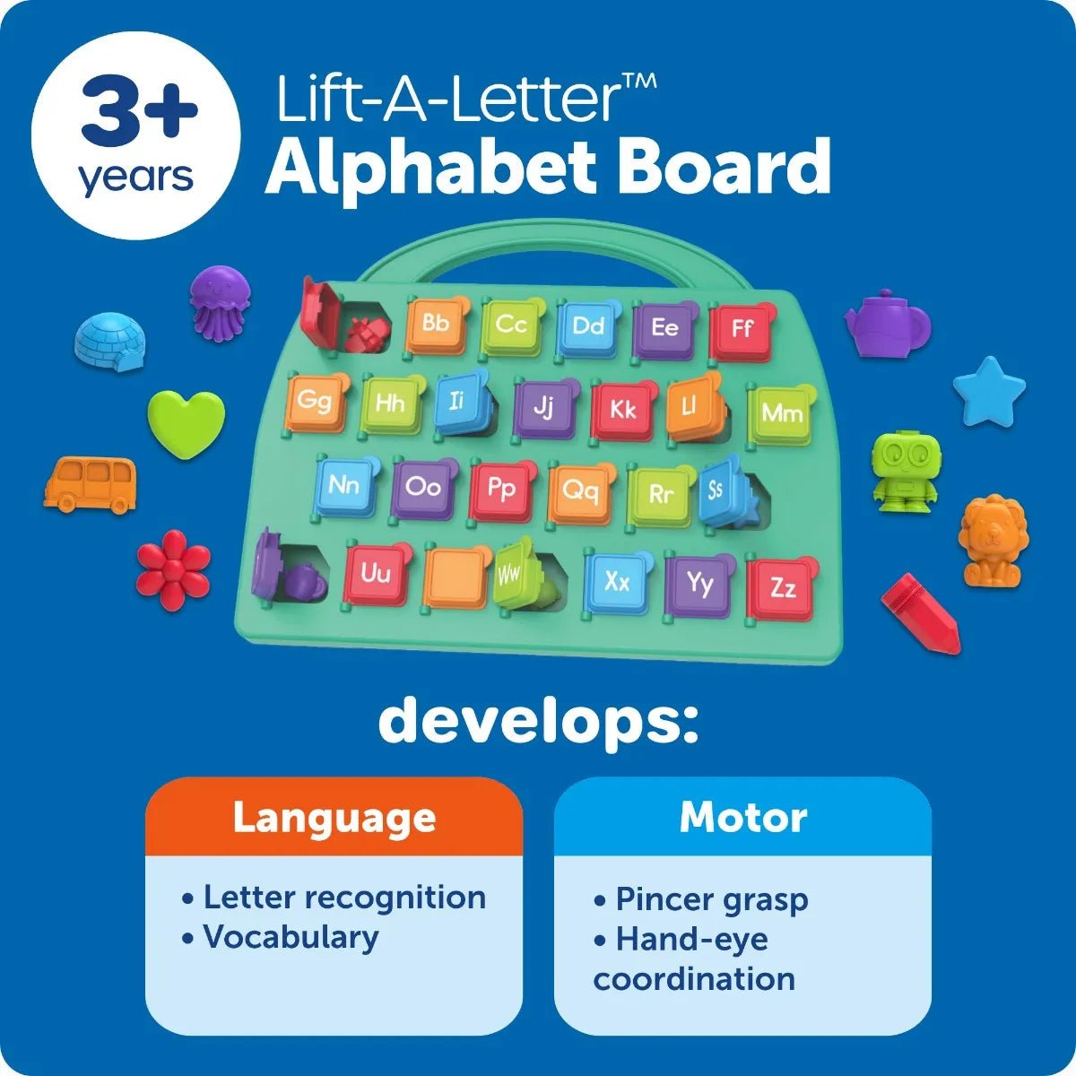 Learning Resources Lift-a-Letter Alphabet Board - ABC School Supplies