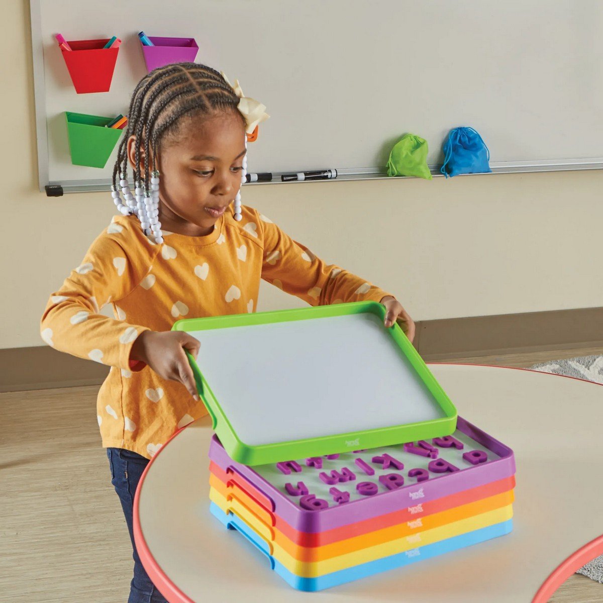 Learning Resources Magnetic Dry Erase Activity Trays, Set Of 6 - ABC School Supplies