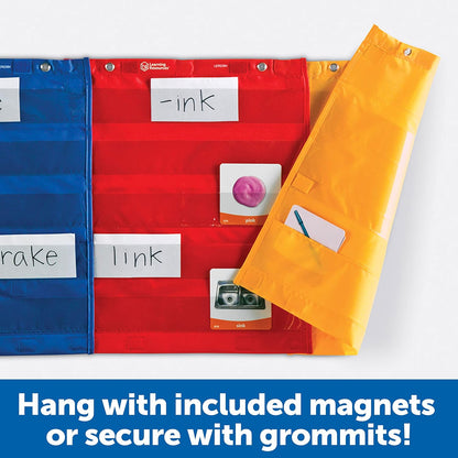 Learning Resources Magnetic Pocket Chart Squares (Set of 4) - ABC School Supplies